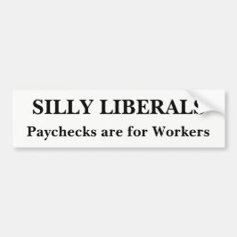 Enfaldiga liberal person bildekal
