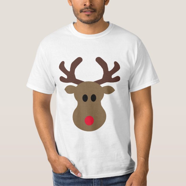 Enfaldiga Rudolph renjulskjortan T-shirt (Framsida)