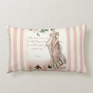 Enfaldiga saker - Jane Austen citationstecken Lumbarkudde