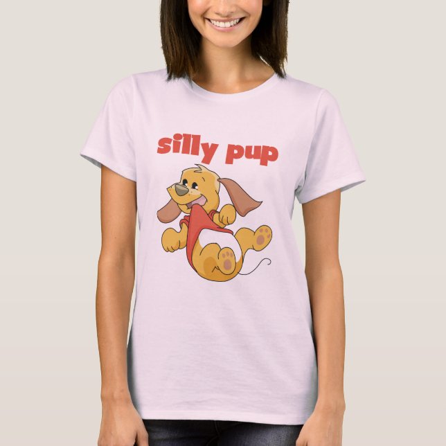 Enfaldiga valpTshirts och gåvor Tee Shirt (Framsida)