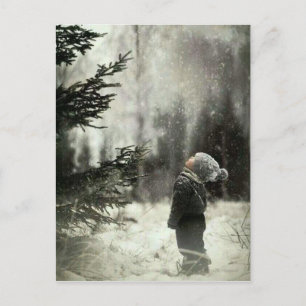Enfant et sapin vykort