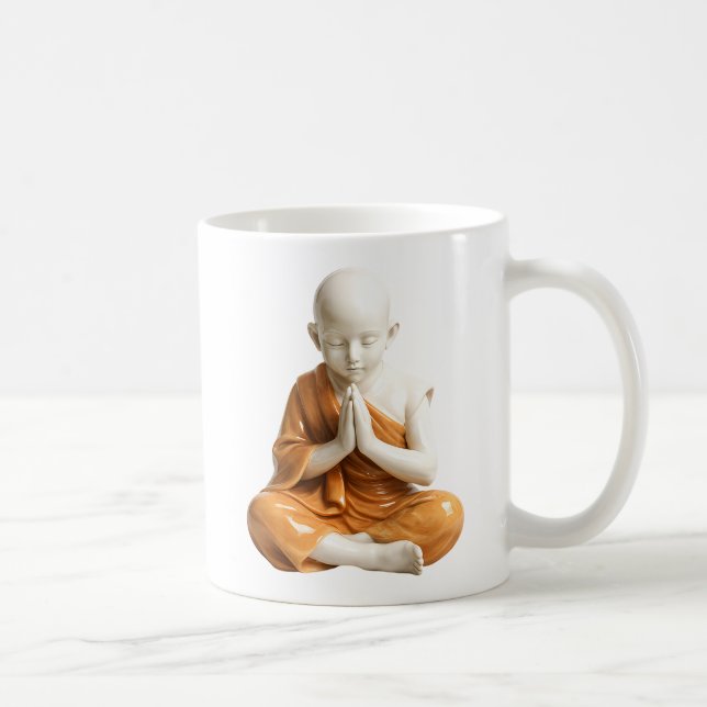 Enfant tibétain Méditatif Kaffemugg (Höger)