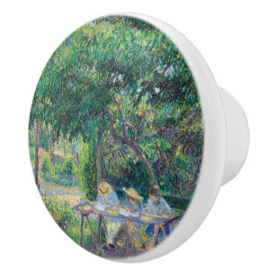 Enfants attablés dans le jardin Camille Pissarro Knopp