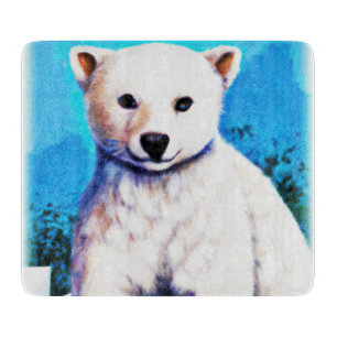 Enfärgad målning av en Polar Bear Unge. Köp nu