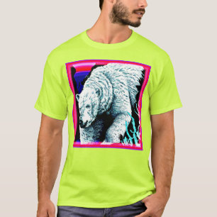 Enfärgad målning av ett Polar Bear. Köp nu T Shirt