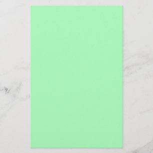 Enfärgad mintgrön brevpapper