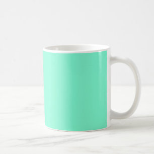 Enfärgad, mintgrön, enfärgad kaffemugg