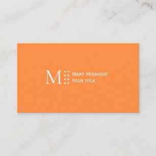 Enfärgad QR-kod Modern Elegant Ljus Orange Visitkort