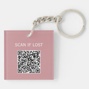 Enfärgad QR-kod Skanna om den tappas bort Pastell