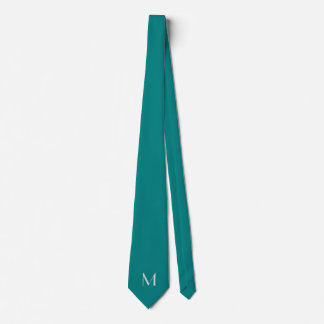 enfärgad teal - lägg till monogram slips