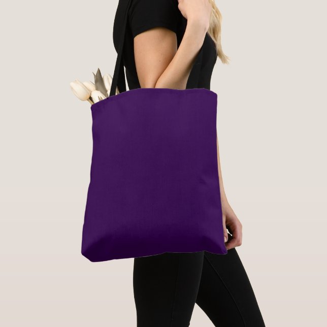 Enfärgad Totebag Tygkasse (Närbild)