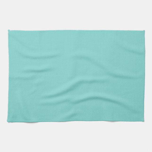 Enfärgad: Turkos Aqua Kökshandduk (Horisontell)