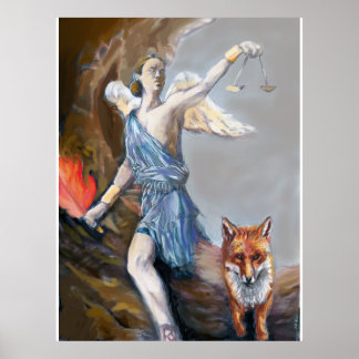 "Enfärgade vattenfärgsfärger på Nemesis Poster