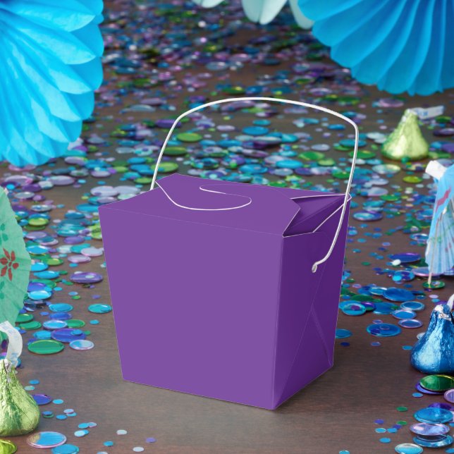 Enfärgat Royal Purple Enkelt Tilltalande Litet Tak Presentaskar (Part)