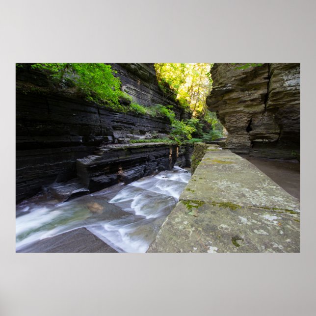 Enfield Glen, Robert H Treman State Park, NY Poster (Framsidan)