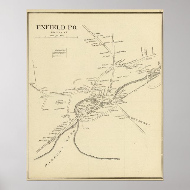 Enfield PO, Grafton Co Poster (Framsidan)