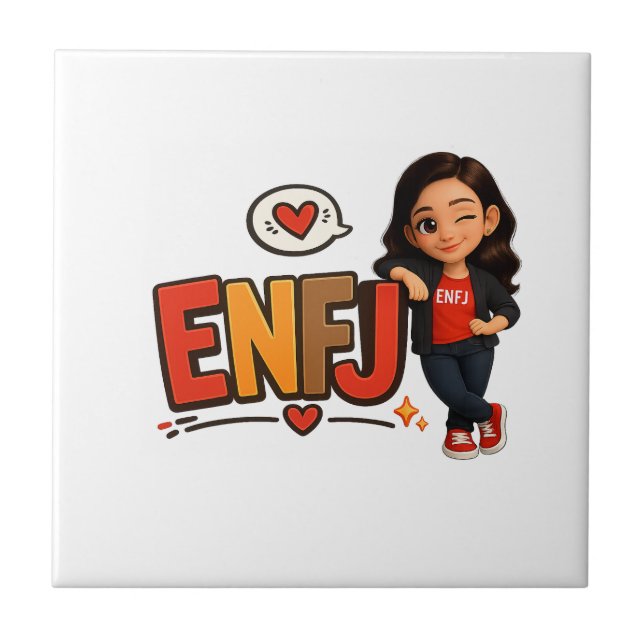 ENFJ KAKELPLATTA (Framsidan)