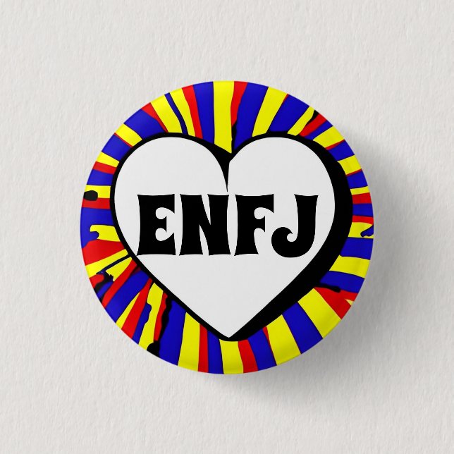 ENFJ MBTI 3 Cm Round Badge Knapp (Framsida)
