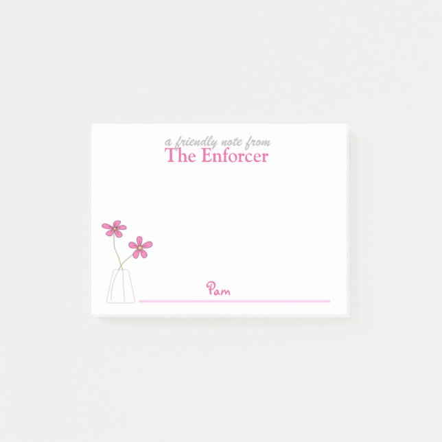 Enforcer som Posta-det noterar Post-it Block (Framsida)