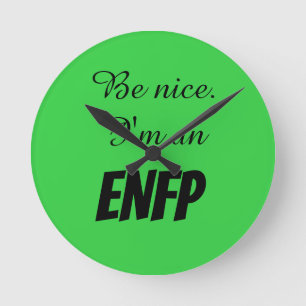 ENFP-lås för akrylisk vägg Rund Klocka