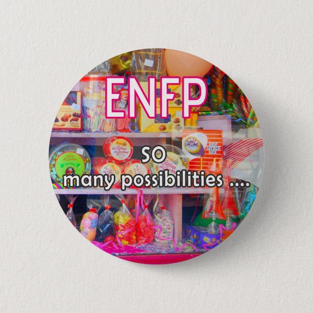 ENFP, "så som många möjligheter" knäppas Knapp (Framsida)