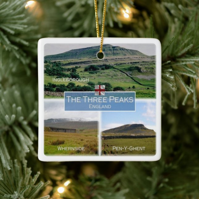 ENG003 DALES NATIONAL PARK, Yorkshire Julgransprydnad Keramik (Träd)