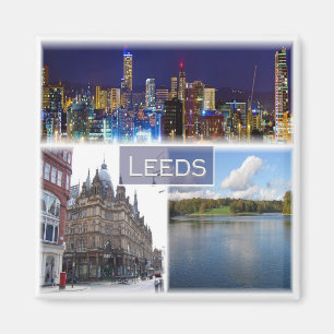 ENG018 LEEDS, Yorkshire, England, Europa, Fridge Magnet