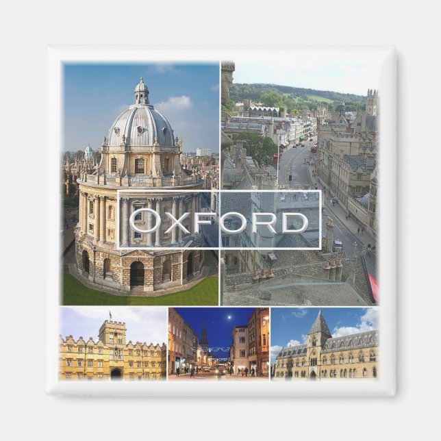 ENG020 OXFORD, England, Europa, Fridge Magnet (Framsidan)