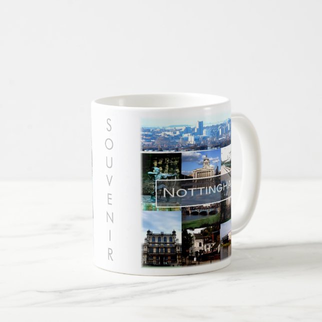 ENG021 NOTTINGHAM, England, Europa Kaffemugg (Framsida höger)