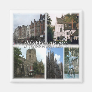 ENG022 NOTTINGHAM, England, Europa, Fridge Magnet