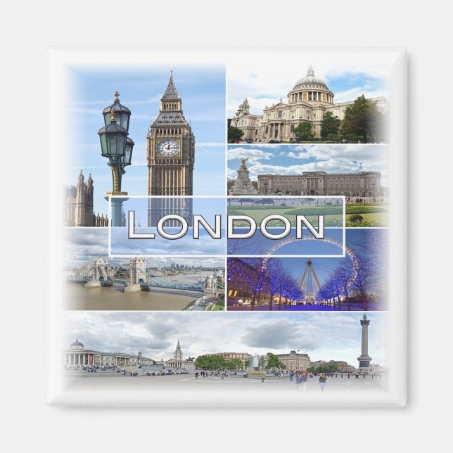 ENG025 LONDON, Big Ben, Westminster, Fridge Magnet (Framsidan)