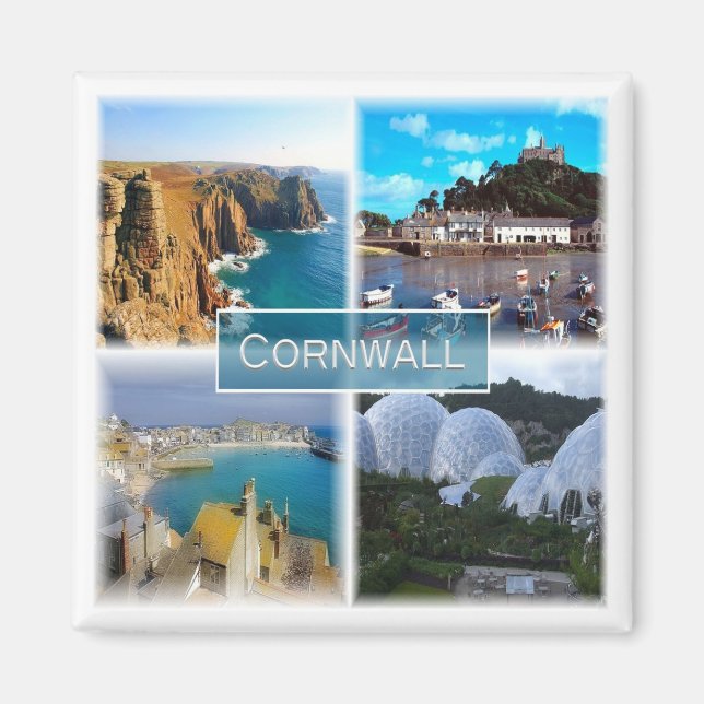 ENG028 CORNWALL, England, Europa, Fridge Magnet (Framsidan)