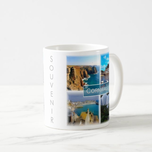 ENG028 CORNWALL, England, Europa Kaffemugg (Framsida höger)