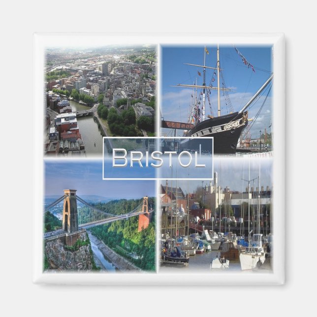 ENG029 BRISTOL, England, Europa, Fridge Magnet (Framsidan)