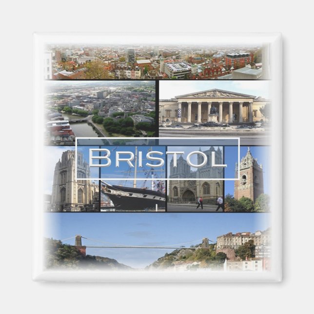 ENG030 BRISTOL, England, Europa, Fridge Magnet (Framsidan)