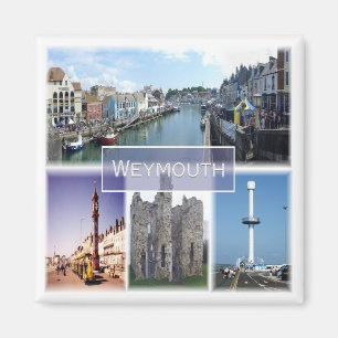 ENG036 WEYMOUTH, England, Europa, Frankrike Magnet