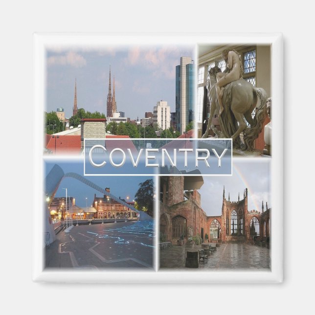 ENG042 COVENTRY, England, Europe, Fridge Magnet (Framsidan)