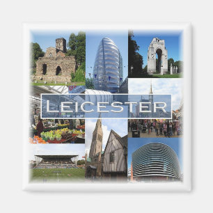 ENG043 LEICESTER, England, Europa, Fridge Magnet