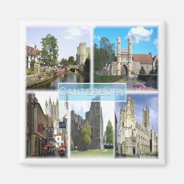 ENG050 CANTERBURY, Europe, England, Fridge Magnet (Framsidan)