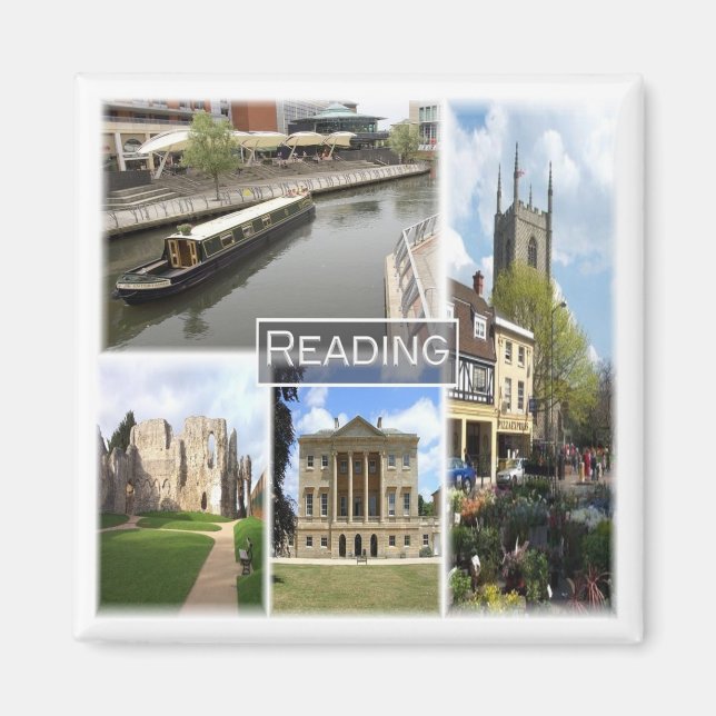 ENG052 READING, Europe, England, Fridge Magnet (Framsidan)
