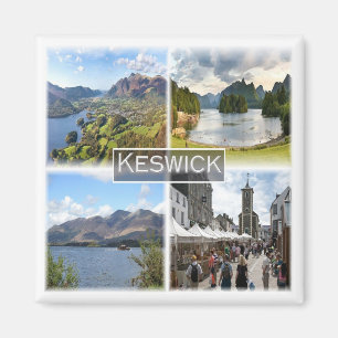 ENG053 KESWICK & SJÖ DISTRICT, England, Fridge Magnet