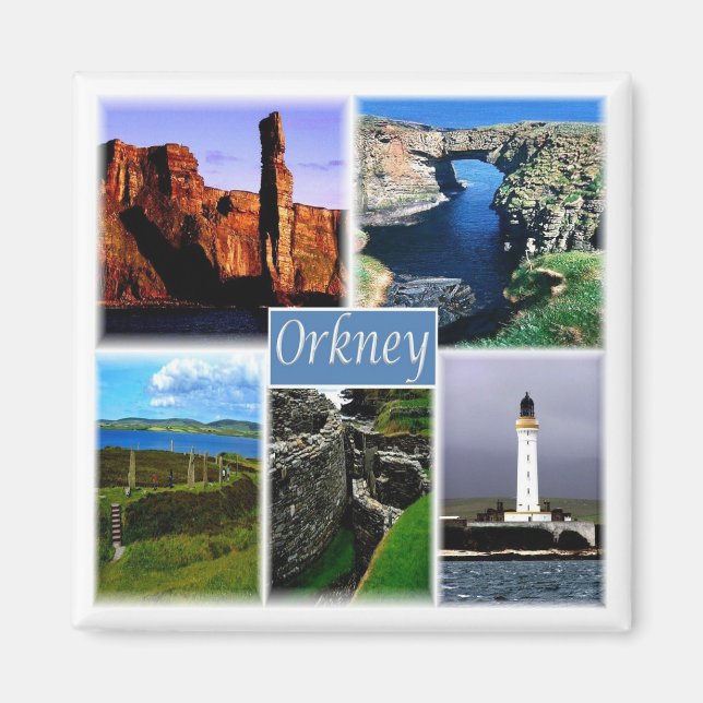 ENG055 ORKNEY ÖARLANDS ORKNEYS, England, Fridge Magnet (Framsidan)