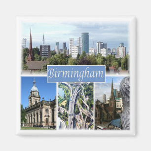 ENG059 BIRMINGHAM, England, Europa, Frankrike Magnet