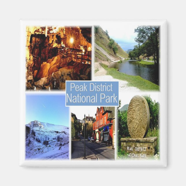 ENG061, PEAK DISTRICT NATIONAL PARK, Fridge Magnet (Framsidan)