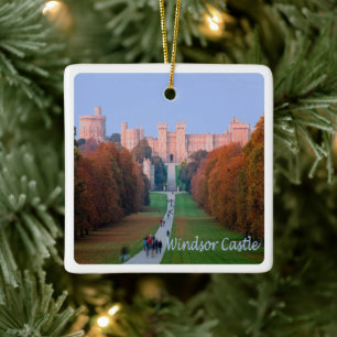 ENG062 WINDSOR CASTLE, England Julgransprydnad Keramik