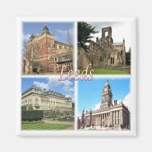 ENG070 LEEDS, Yorkshire, England, Europa, Fridge Magnet