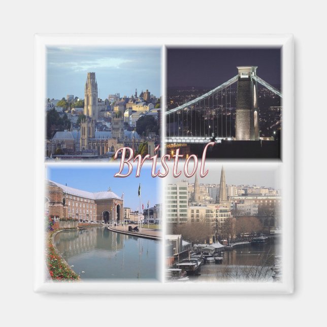 ENG073 BRISTOL, England, Europa, Fridge Magnet (Framsidan)