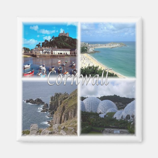 ENG076 CORNWALL, Land's end St. Ive, Fridge Magnet (Framsidan)