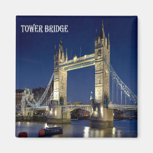 ENG080 LONDON TORN BRIDGE, England, Fridge Magnet