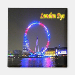 ENG081 LONDON ÖGA, England, Europa, Fridge Magnet